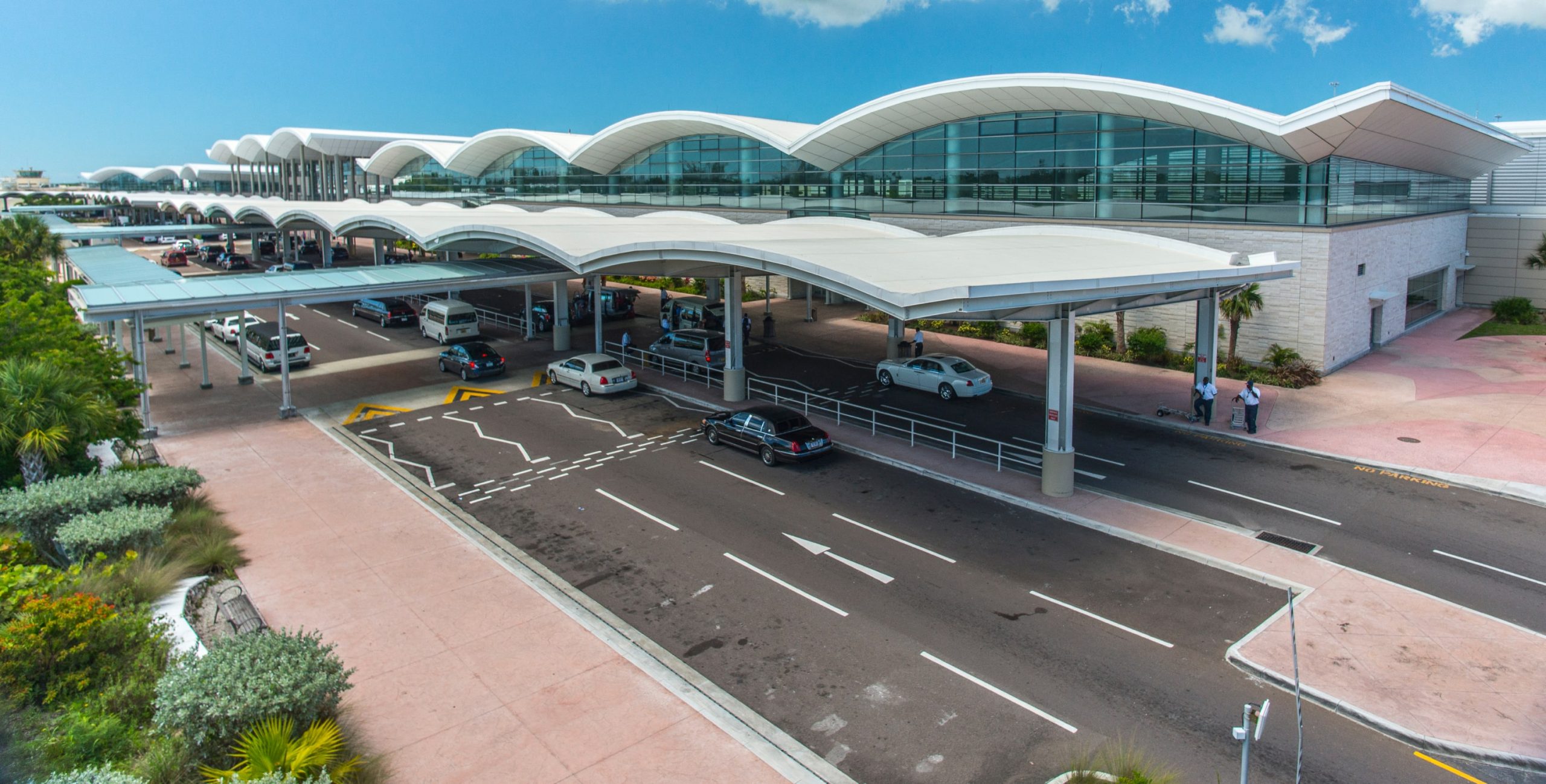 Taxi pickup at airport