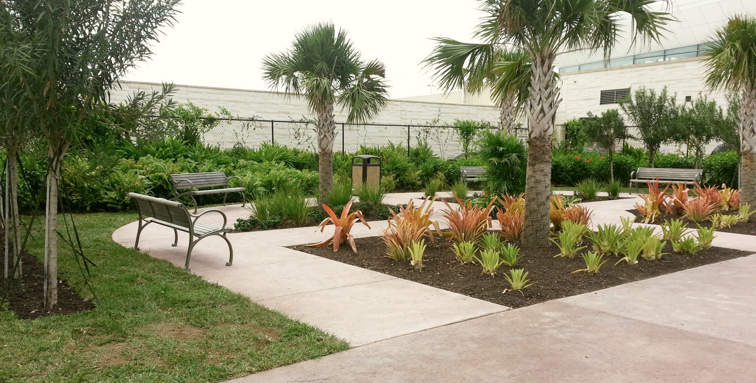 Green resting area at LPIA