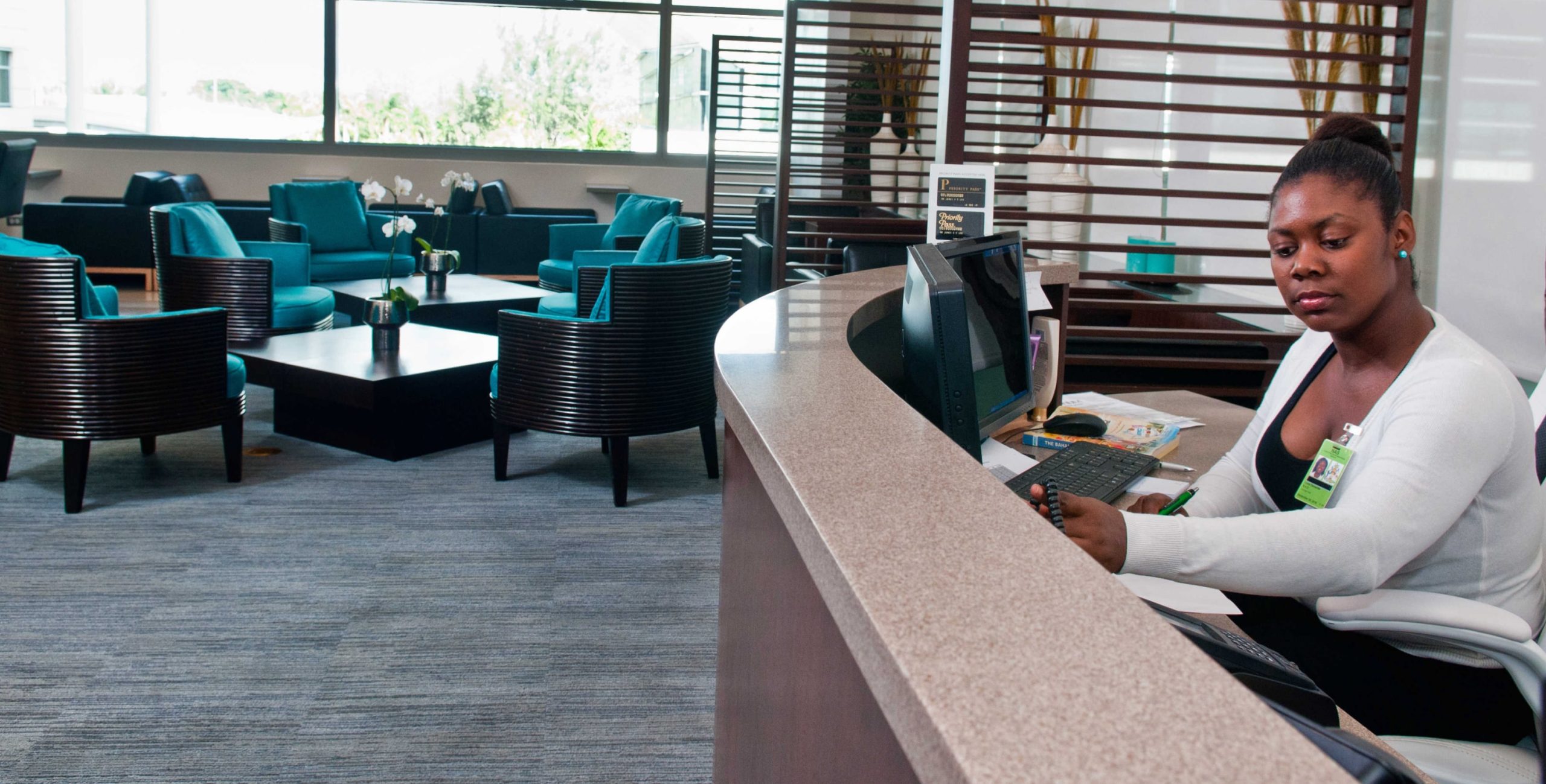 Staff providing service