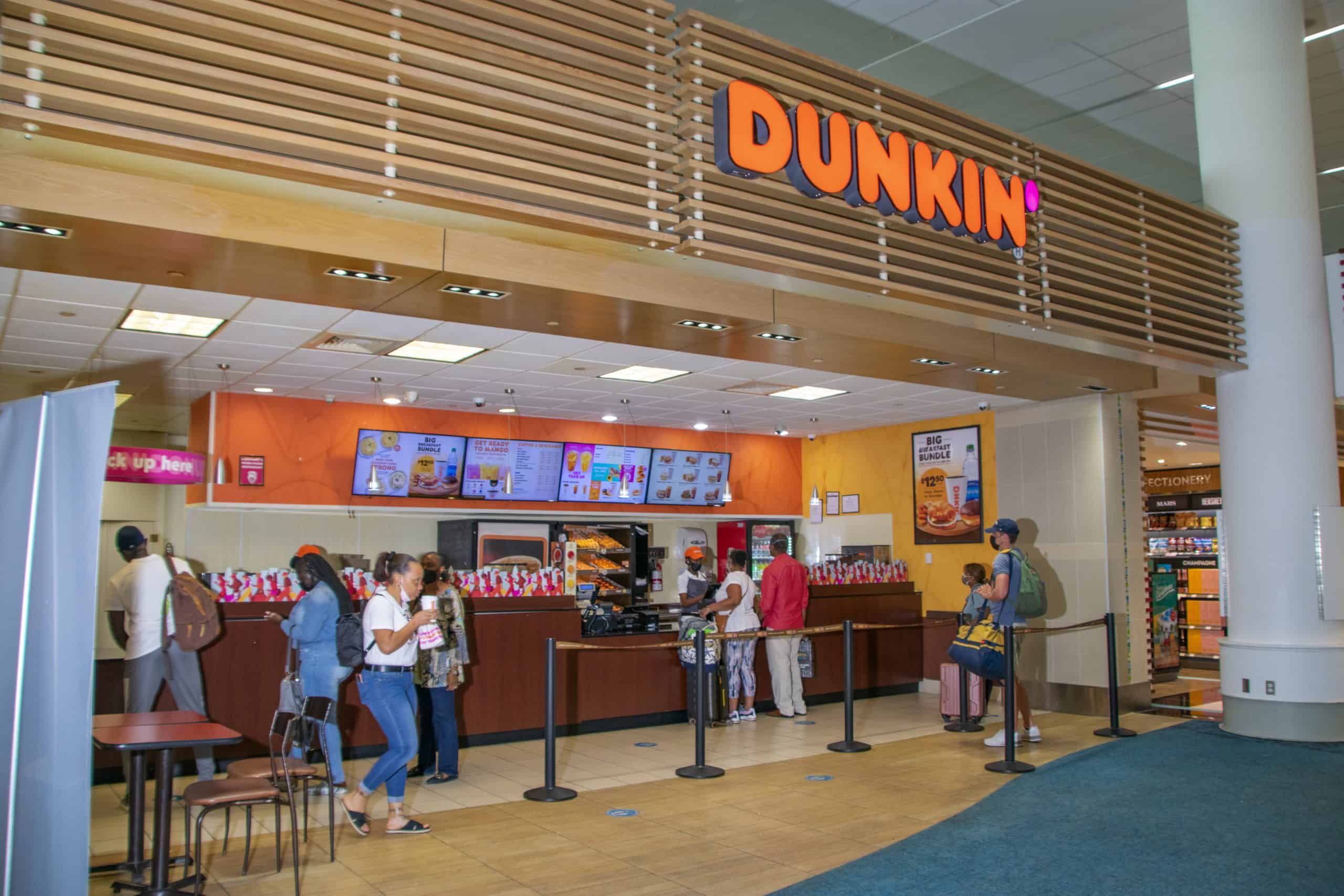 Interior of Dunkin Donuts International