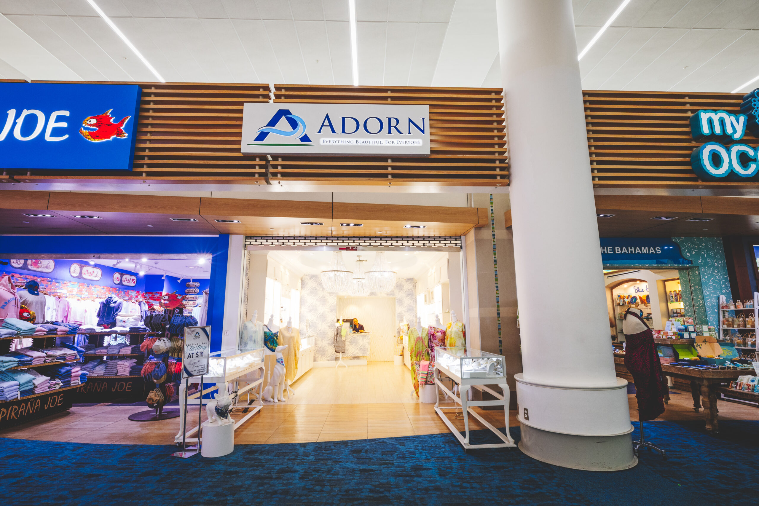 The front of the Adorn shop.