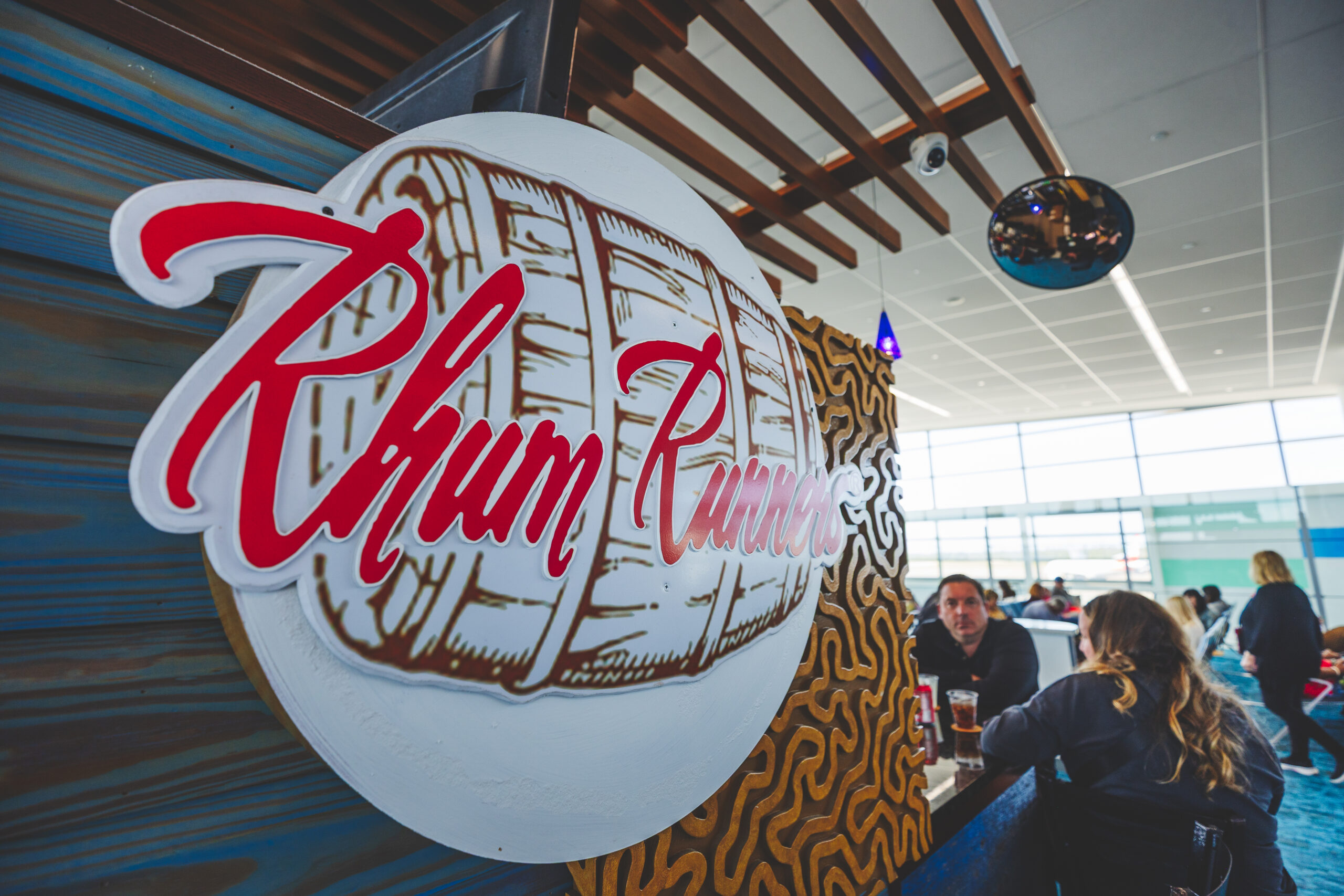 The Rhum Runners sign.